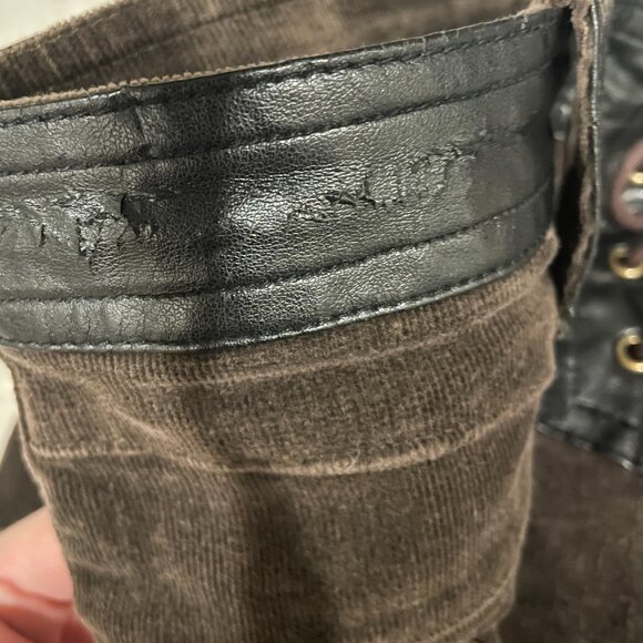 Y2K Buffalo lace up Corduroy Pants - Picture 7 of 9